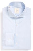 Men's Strong Suit 'elan' Trim Fit Stripe Dress Shirt .5 L - Blue