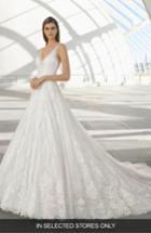 Women's Rosa Clara Demet V-neck Lace & Tulle Gown, Size In Store Only - White