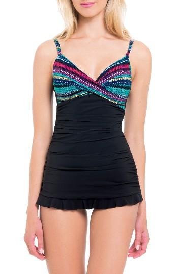 Women's Profile By Gottex Cozumel One-piece Swim Dress