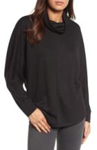 Women's Caslon Cowl Neck Pullover - Black