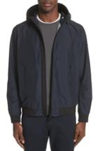 Men's Emporio Armani Regular Fit Hooded Jacket Us / 50 Eu R - Blue
