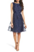 Women's Ellen Tracy Burnout Fit & Flare Dress - Blue