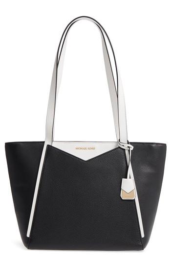 Michael Kors Small Whitney Leather Tote - Black
