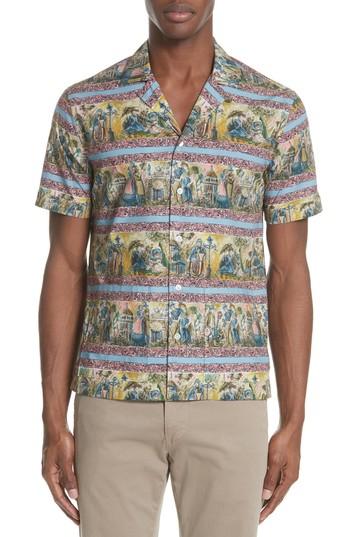 Men's Burberry Jude Print Shirt - Green