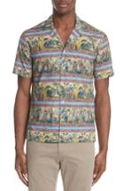 Men's Burberry Jude Print Shirt - Green