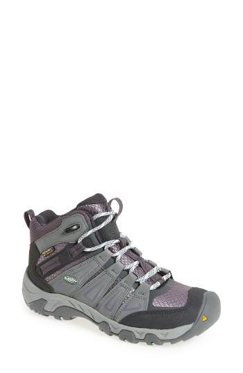 Women's Keen 'oakridge' Waterproof Hiking Boot .5 M - Grey