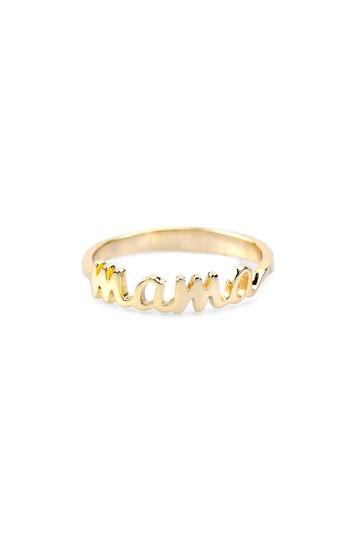 Women's Kris Nations Mama Script Ring