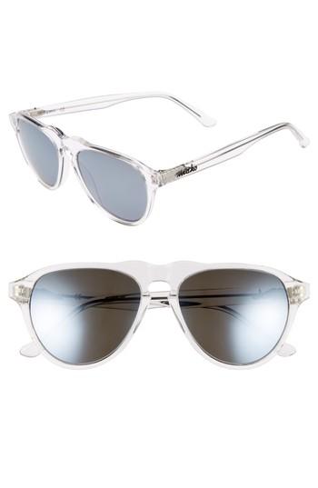 Women's Maho Nashville 54mm Polarized Aviator Sunglasses - Crystal