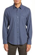 Men's Zachary Prell Nguyen Fit Sport Shirt, Size Small - Blue