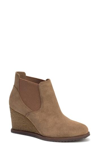 Women's Trask Tatum Wedge Bootie M - Beige