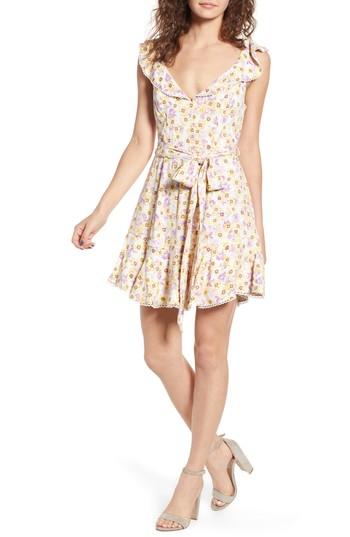 Women's Afrm Palms Minidress - Yellow