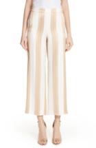 Women's St. John Collection Satin Twill Stripe Straight Leg Pants