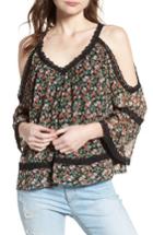 Women's Rebecca Minkoff Deneuve Cold Shoulder Top, Size - Black