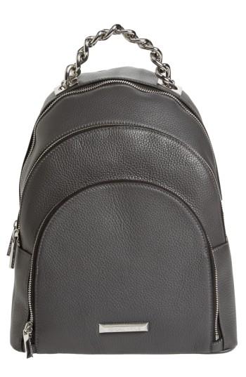 Kendall + Kylie Sloane Leather Backpack - Grey