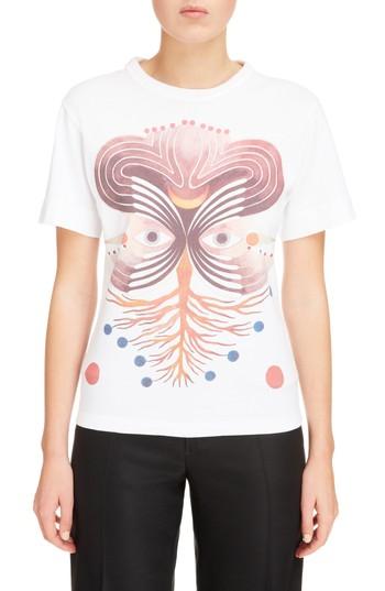 Women's Chloe Eye Print Graphic Tee - White