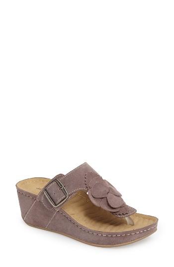 Women's David Tate Spring Platform Wedge Sandal N - Beige