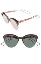 Women's Dior Diorama 55mm Retro Sunglasses - Matte Black/ Clear