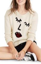 Women's Madewell Making Faces Sweater, Size - Ivory