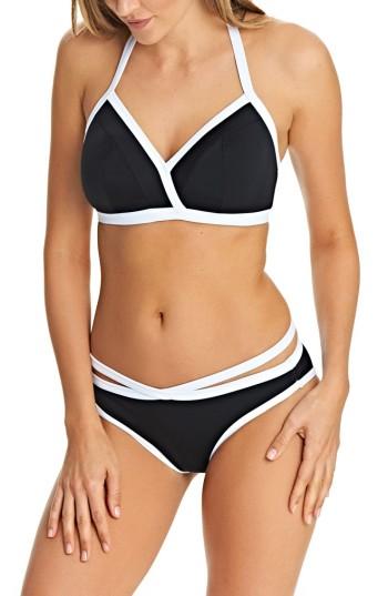 Women's Freya Back To Black Bikini Top Dd - Black