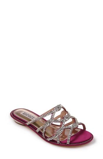 Women's Badgley Mischka Sofie Strappy Sandal M - Purple