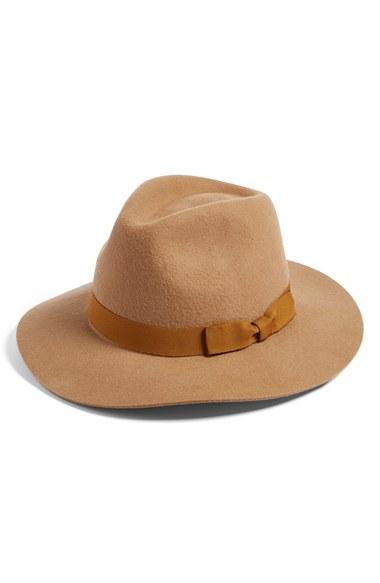 Women's Brixton 'indiana' Wool Fedora - Beige
