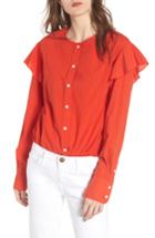 Women's Current/elliott The Asley Shirt - Red