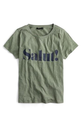 Women's J.crew Salut Tee, Size - Green