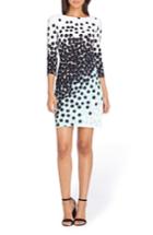 Women's Tahari Dot Sheath Dress - Green