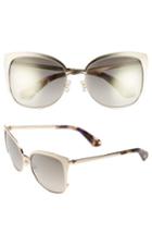 Women's Kate Spade New York 'genice' 57mm Cat-eye Sunglasses - Gold Havana