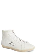 Men's Saint Laurent High Top Sneaker Us / 45eu - White
