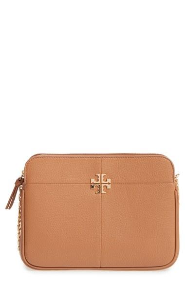 Tory Burch Ivy Leather Crossbody Bag - Brown