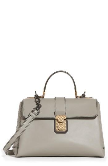 Bottega Veneta Medium Piazza Top Handle Bag - Grey