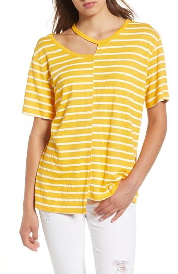 Women's Bp. Stripe Remix Tee - Yellow