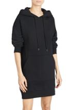 Women's Burberry Cardeiver Jersey Sweatshirt Dress - Black