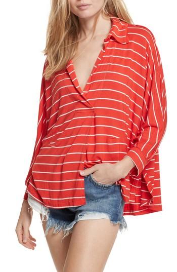 Women's Free People Can't Fool Me Stripe Top - Red