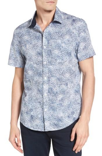 Men's Original Penguin Heritage Slim Fit Spray Woven Shirt