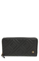 Women's Tory Burch Louisa Embossed Lambskin Leather Continental Wallet -