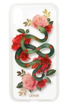 Sonix Snake Heart Print Iphone X Case - Green