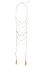 Women's Topshop Multi Row Bead Necklace