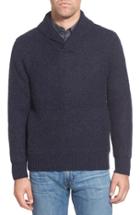 Men's Schott Nyc Regular Fit Shawl Collar Sweater - Blue