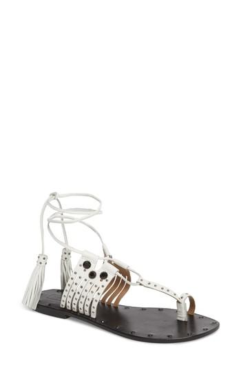 Women's Topshop Fay Embellished Wraparound Sandal .5us / 36eu M - Pink