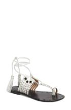 Women's Topshop Fay Embellished Wraparound Sandal .5us / 36eu M - Pink