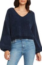 Women's Willow & Clay Tie Back Chenille Sweater - Blue