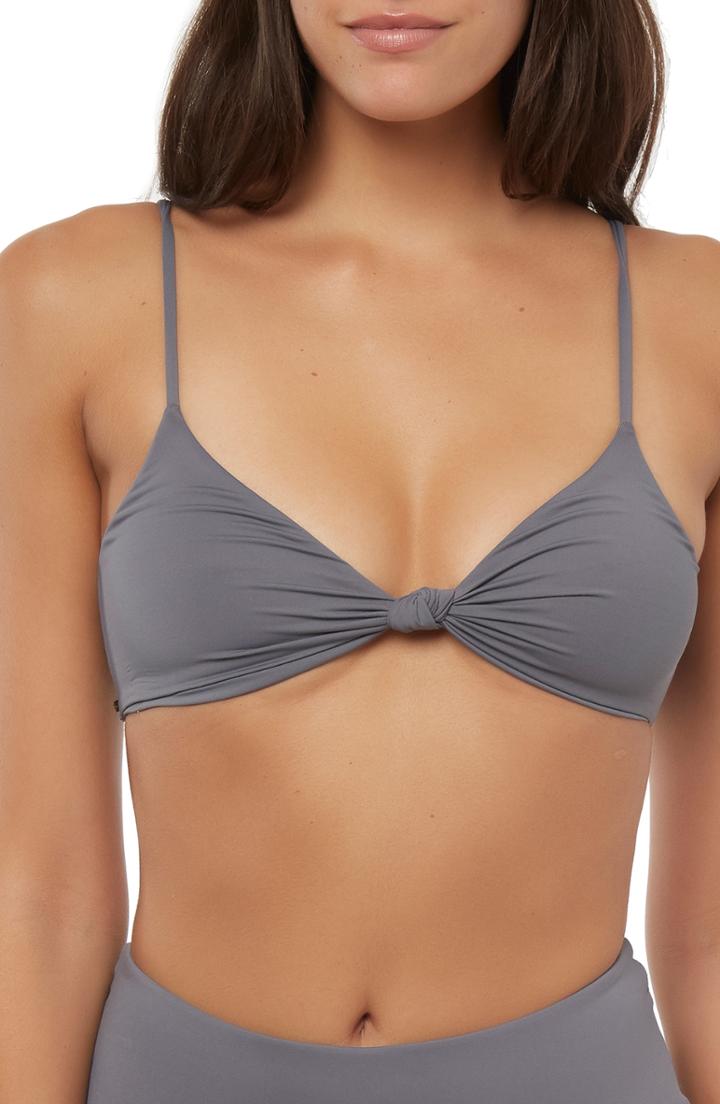 Women's O'neil Salt Water Solids Knot Bikini Top