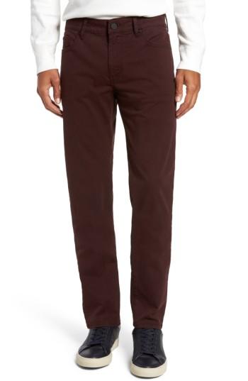Men's Dl1961 Nick Slim Fit Flat Front Pants - Burgundy
