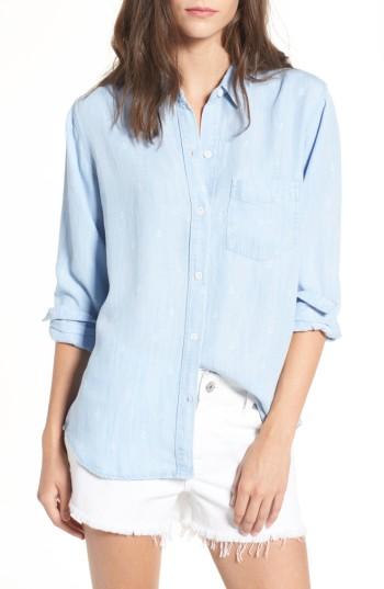 Women's Rails Ingrid Anchor Print Chambray Shirt