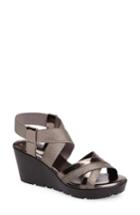 Women's Charles By Charles David Vote Wedge Sandal M - Grey