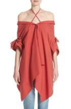 Women's Palmer//harding Jasmin Off The Shoulder Top - Red