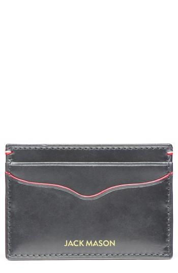 Men's Jack Mason Lux Leather Card Case - Grey