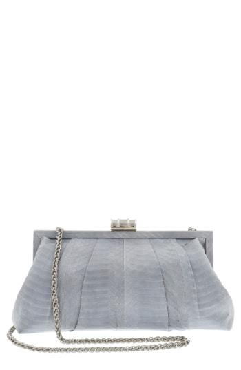 Badgley Mischka Grant Genuine Snakeskin Clutch -